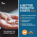 Dr. Tobias Prebiotics - 30 Capsules - Digestive Support and Gut Health