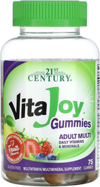 21st Century Vitajoy Multi Gummies, Sabores Naranja, Cereza y Fresa, 75 Gominolas