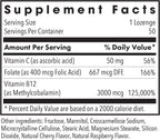 ARG B12 Metilcobalamina 3000 mcg con Folato - 50 Comprimidos