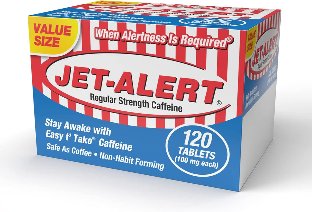 Jet-Alert Cafeína 100 mg, 120 Comprimidos
