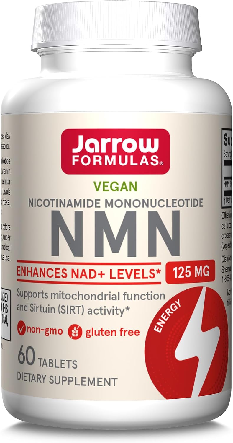 Jarrow Formulas Nicotinamida Mononucleótido (NMN) - 60 Comprimidos - Apoya la Producción de Energía
