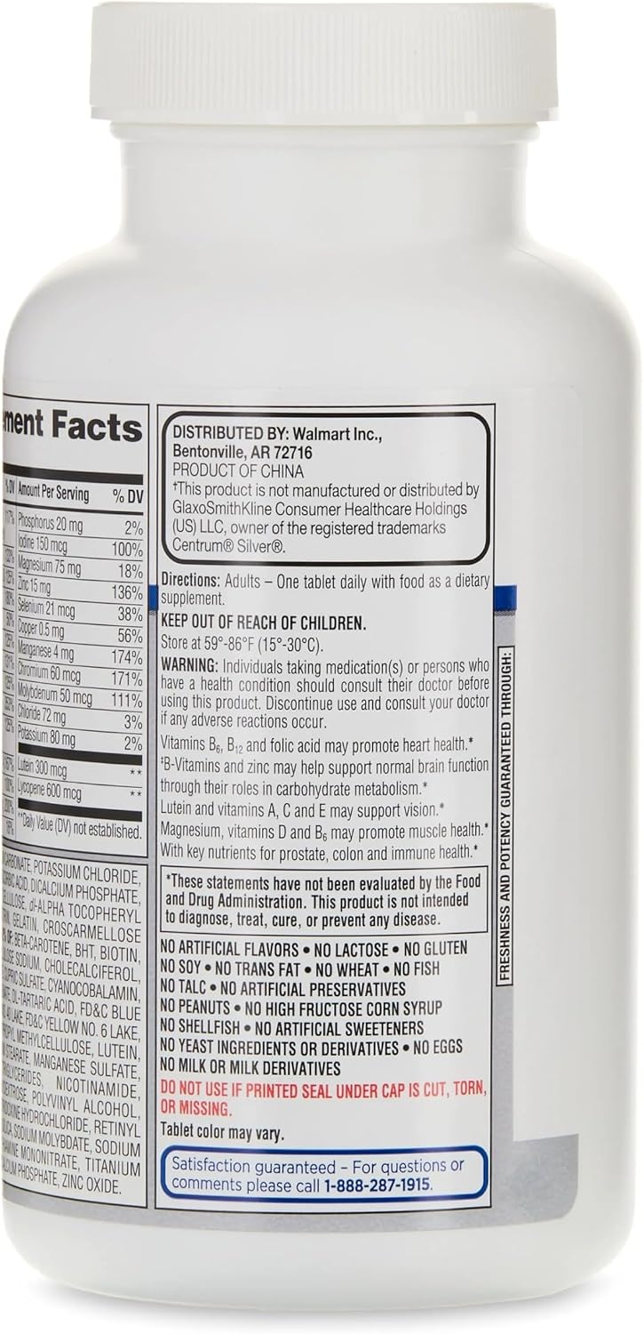 Multivitamínico Completo para Hombres 50+ - 200 Comprimidos Veganos