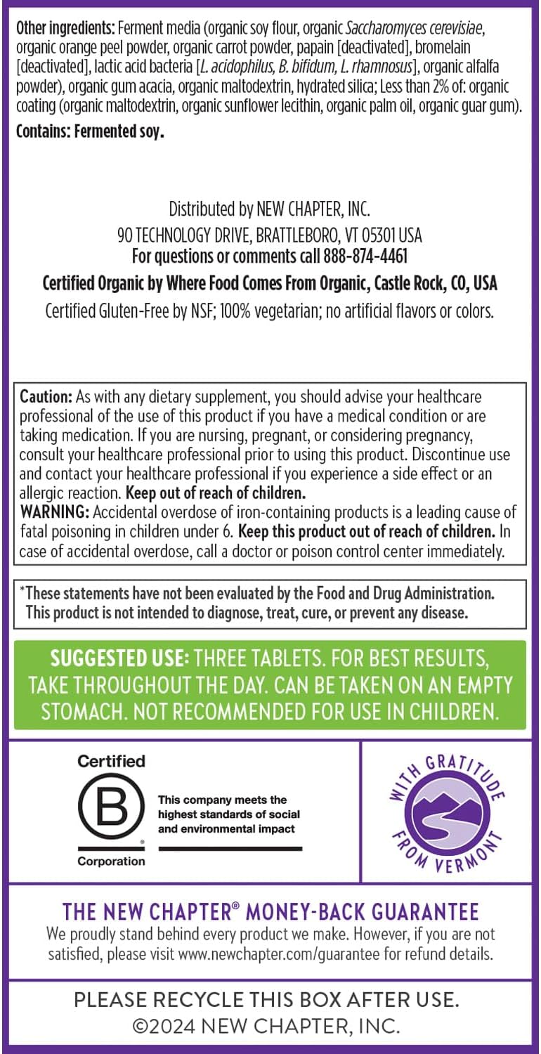 New Chapter Advanced Perfect Prenatal Vitamins - 192 comprimidos
