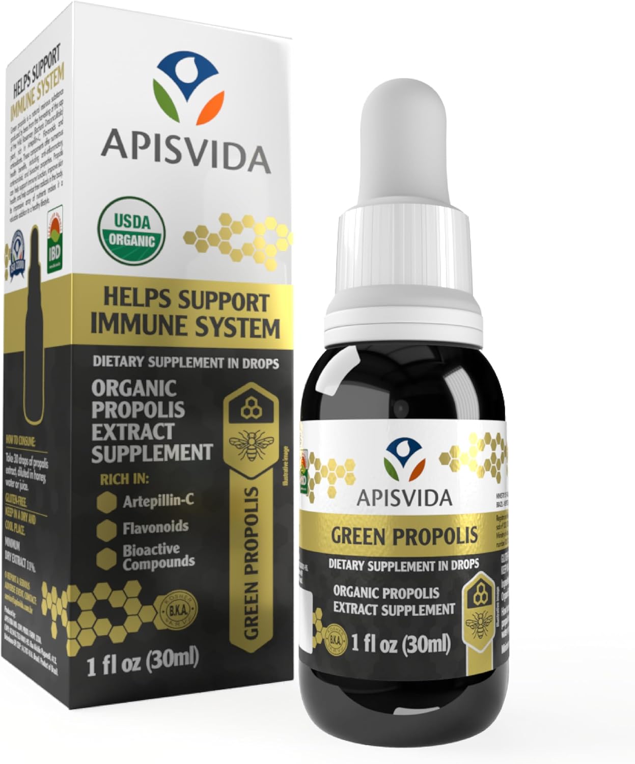 Organic Green Propolis Extract Propoflex 1fl oz - 30ml
