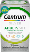 Centrum Silver Multivitamínico para Adultos 50+, 125 Comprimidos