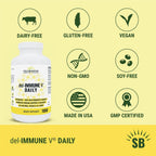 Del-Immune V Daily Metabiótico - Apoyo Inmunitario y Salud Intestinal (1000 Cápsulas)