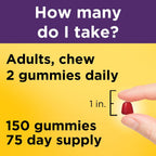 Nature Made Gominolas de Biotina 2500 mcg para Cabello, Piel y Uñas - 150 Gominolas (75 Días)