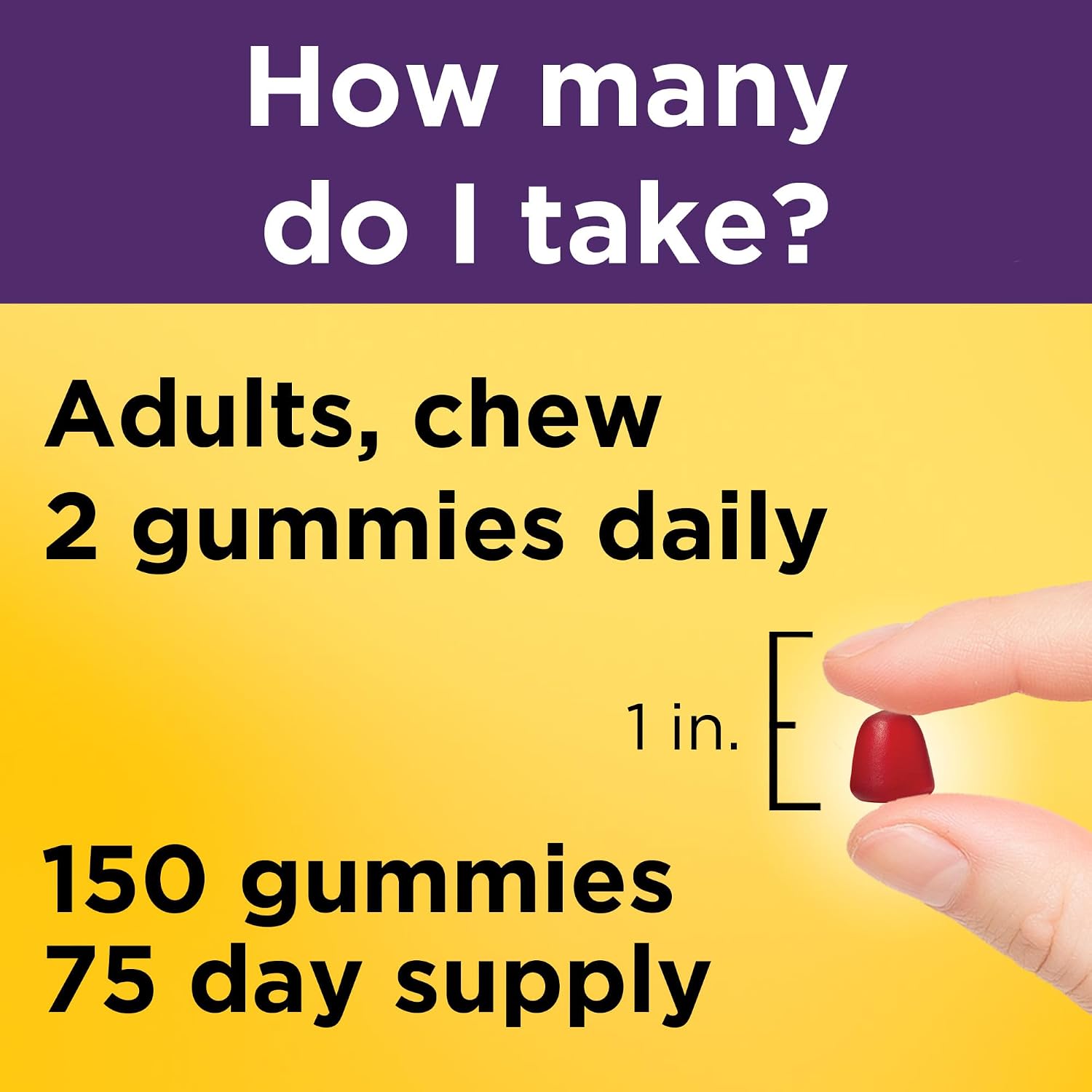 Nature Made Gominolas de Biotina 2500 mcg para Cabello, Piel y Uñas - 150 Gominolas (75 Días)