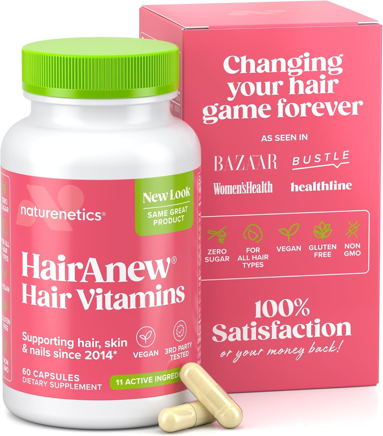HairAnew – Vitaminas para el Cabello con Biotina 5000 mcg