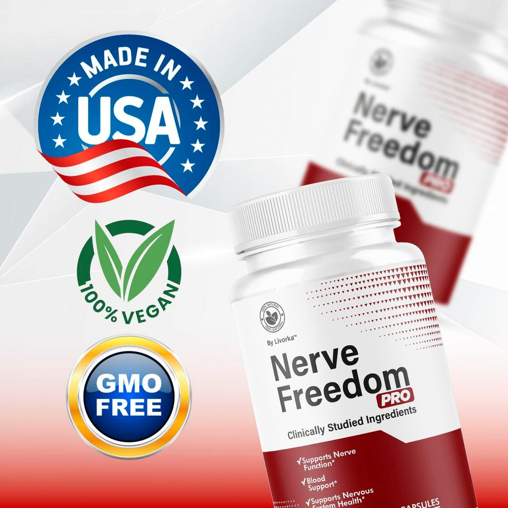 Nerve Freedom Pro – Cápsulas de Ingredientes Naturales, Fórmula Avanzada