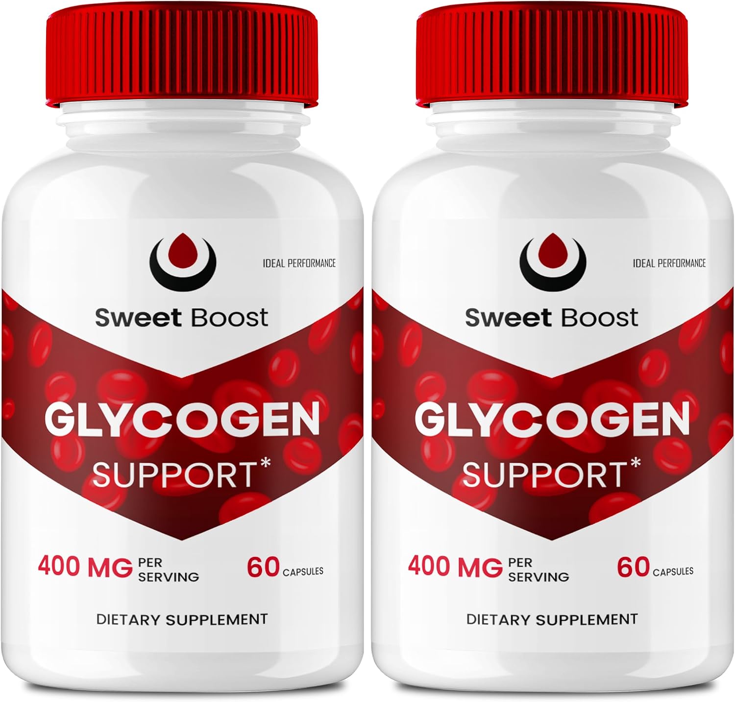 Sweet Boost Cápsulas, Suplemento Dietético de Glucógeno, Fórmula Avanzada de Máxima Potencia, 2 Paquetes
