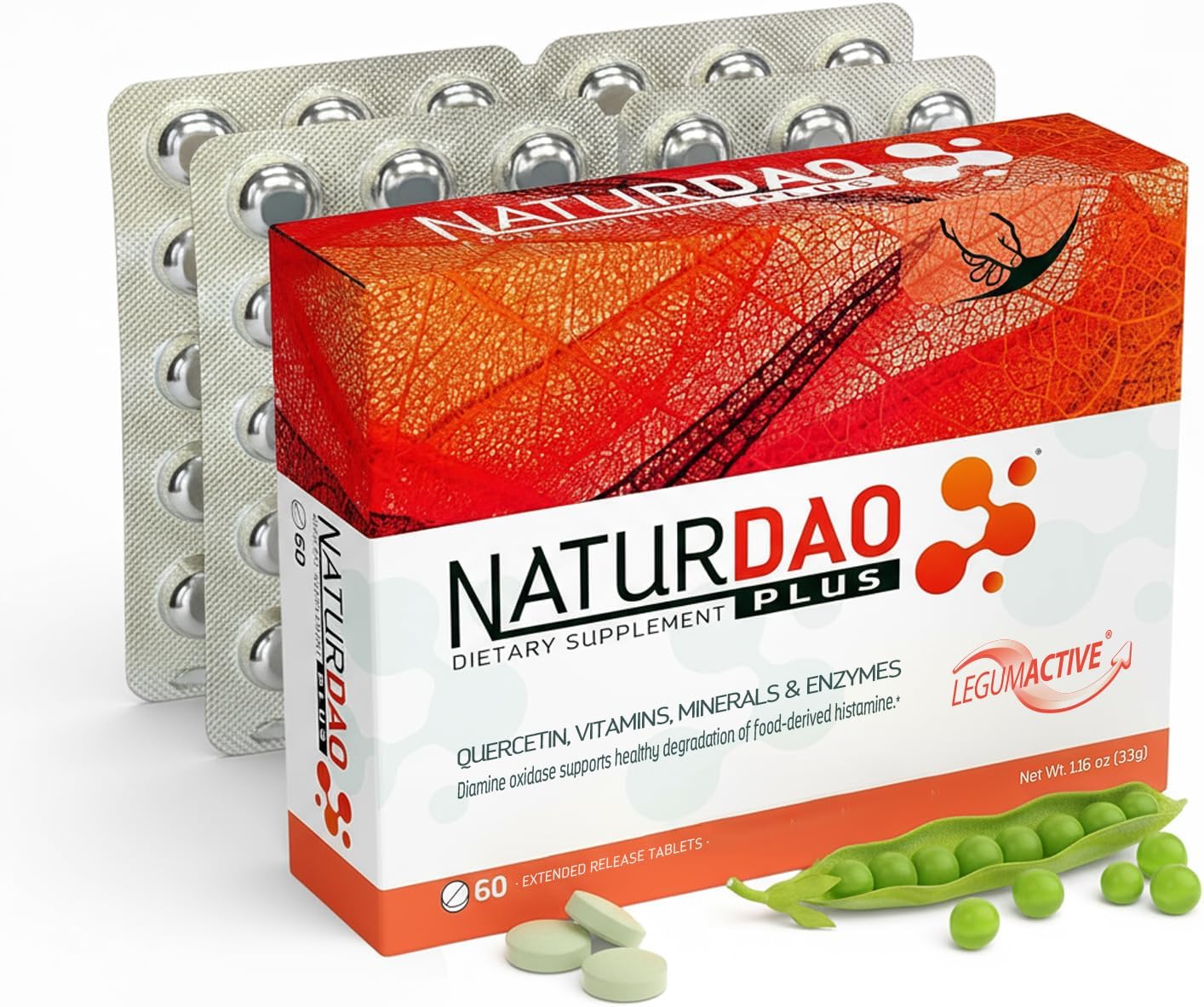 NATURDAO Plus® Enzima DAO 1.000.000 HDU – 60 Comprimidos de Liberación Prolongada