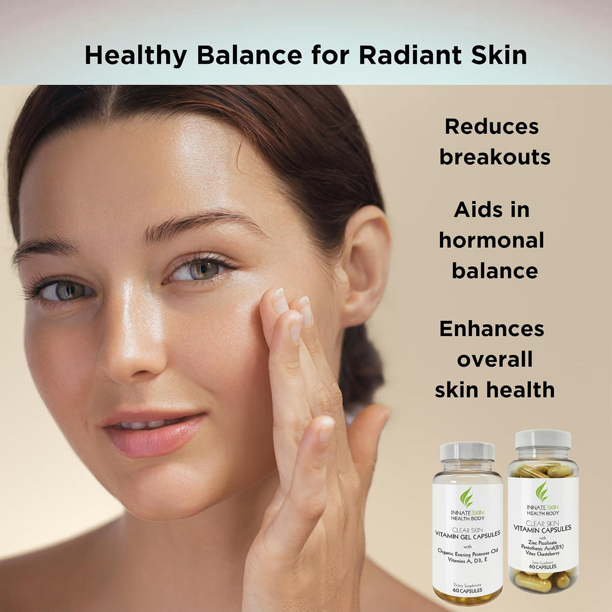 Clear Skin Acne Vitamin System | 20 – Zinc picolinato: Forma de zinc con alta biodisponibilidad que contribuye al – Image 5