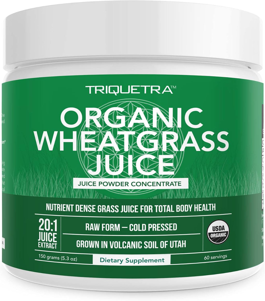 Organic Barley Grass Juice Powder - Cultivado en Suelo Volcánico de Utah - Forma Cruda y Bioactiva, Prensado en Frío y Secado con CO₂ – Sin Gluten, Sin OGM, Vegano - Complementa el Polvo de Jugo de Wheatgrass - 150 g