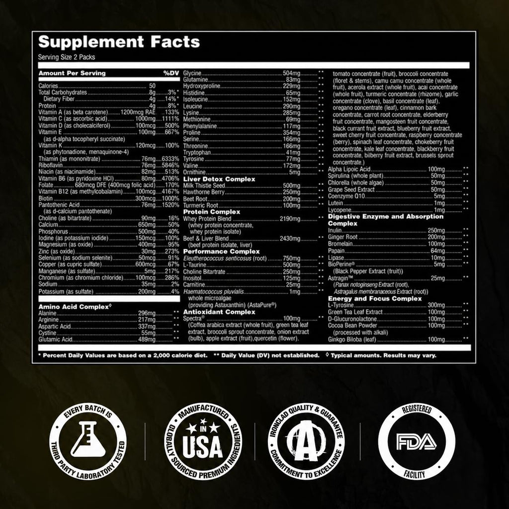Animal Pak Multivitamínico Deportivo - 44 Sobres