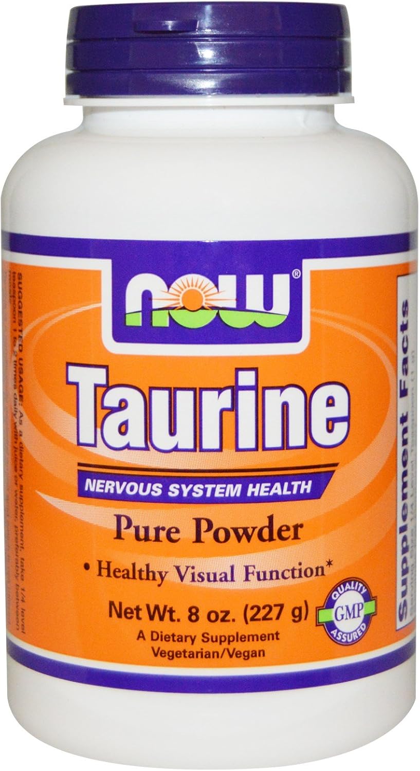 NOW Foods Taurina en Polvo, 226 g (2 Envases)