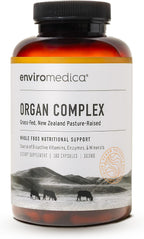 Enviromedica Complejo de Órganos de Pastoreo: Hígado, Riñón, Corazón, Páncreas y Bazo Liofilizados (180 cápsulas)