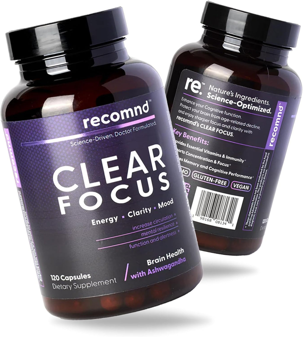 recomnd Lady+ Formula - Multivitamínico para Mujeres con Ashwagandha y Lion's Mane, 120 Cápsulas