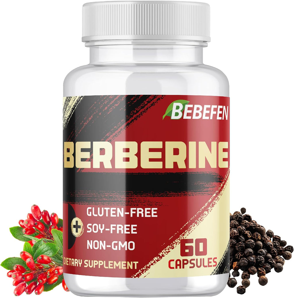 Berberina HCL Suplemento - 60 Cápsulas - No OGM | Sin Gluten