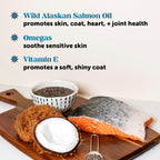 Pet Honesty Masticables de Aceite de Salmón Salvaje de Alaska para Perros - Suplemento Omega 3 para Piel y Pelaje