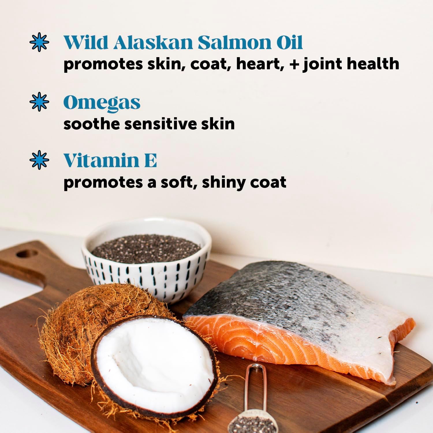Pet Honesty Masticables de Aceite de Salmón Salvaje de Alaska para Perros - Suplemento Omega 3 para Piel y Pelaje