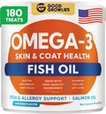 GOODGROWLIES Omega 3 Aceite de Pescado para Perros (180 Snacks Masticables)