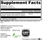 XYMOGEN Té Verde 600 - Green Tea Extract, 600 mg, 60 Cápsulas Vegetarianas