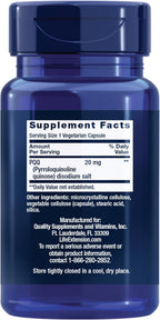 Life Extension PQQ 20 mg – 30 Cápsulas