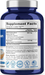 NusaPure Cápsulas de Judías Blancas, 800 mg, 200 Cápsulas Vegetales (Sin OGM, Vegano)