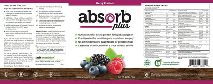 Absorb Plus Isolate Protein - Suplemento Proteico para la Salud Digestiva, Berry Fusion, 2.2 lbs – Image 3