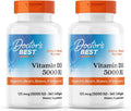 Doctor's Best Vitamina D3 5000 IU - 360 Cápsulas Blandas (2 Paquetes)