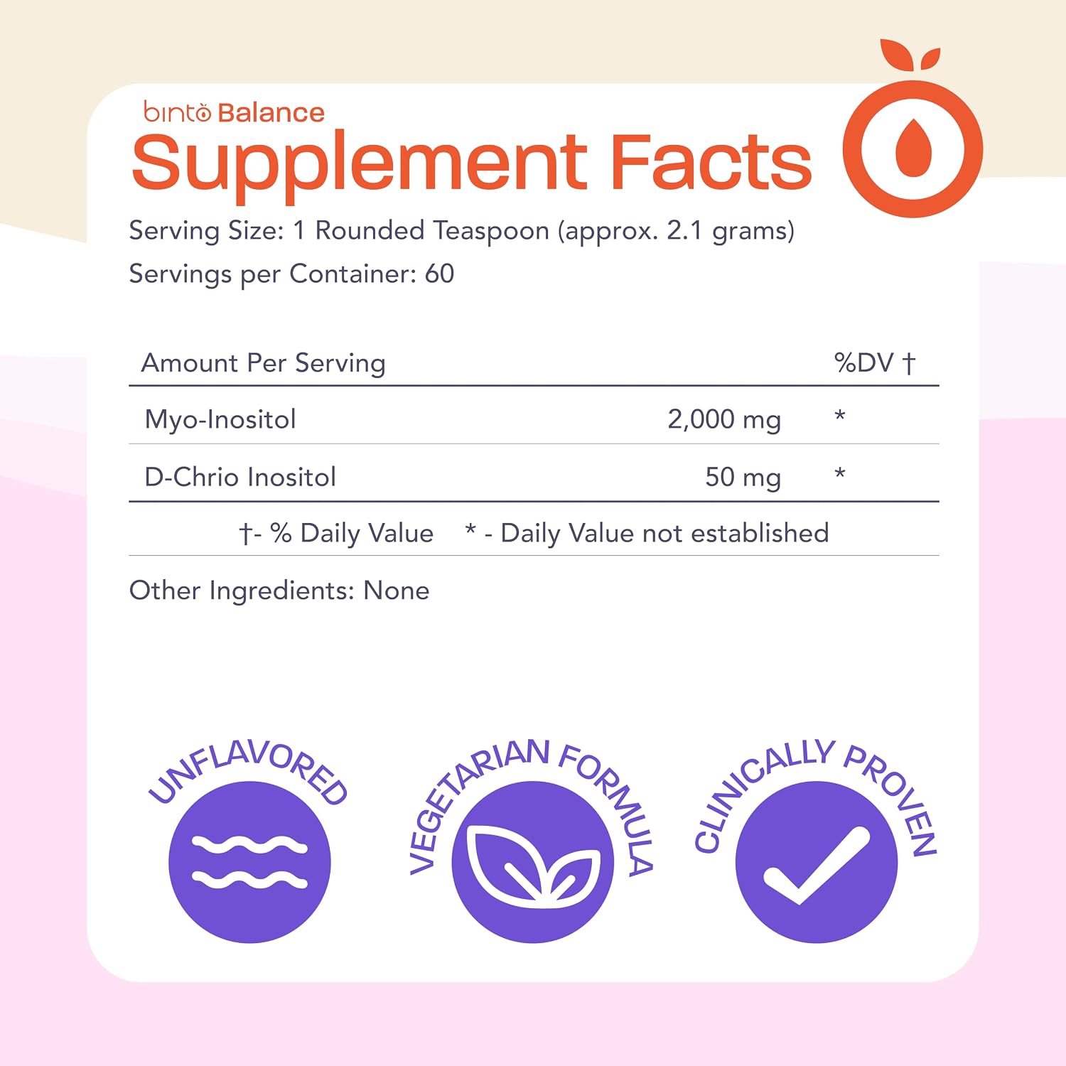 Binto Inositol Powder Mix | 60 Días | Ratio 40:1 Myo y D-Chiro Inositol | Sin Conservantes