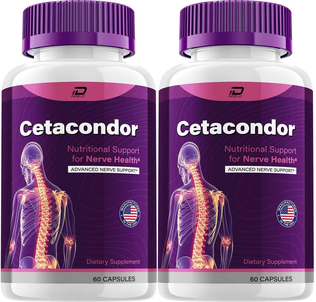 Cetacondor Health & Brain Support – Fórmula Nootrópica Avanzada (2 Paquetes, 120 Cápsulas)
