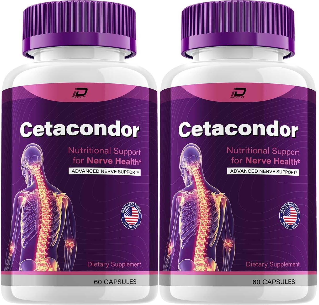 Cetacondor Health & Brain Support – Fórmula Nootrópica Avanzada (2 Paquetes, 120 Cápsulas)