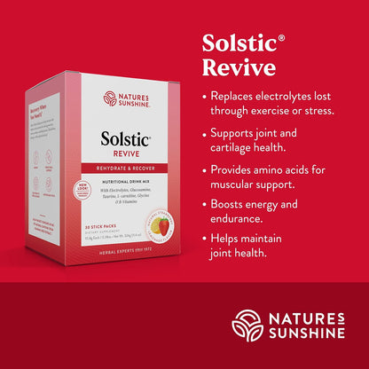Nature's Sunshine Solstic Revive - 30 Sobres de Bebida Recuperadora Post-Entreno – Image 4