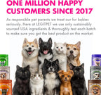 LEGITPET Golosinas Omega 3 de Aceite de Salmón de Alaska para Perros – 120 Masticables con EPA y DHA