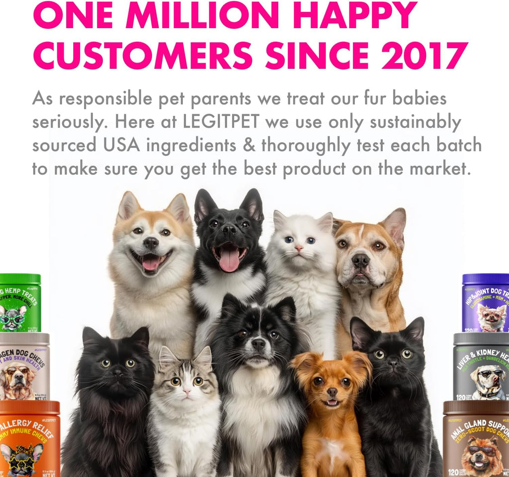 LEGITPET Omega 3 Aceite de Salmón de Alaska - Snacks Masticables para Perros (30 unidades)