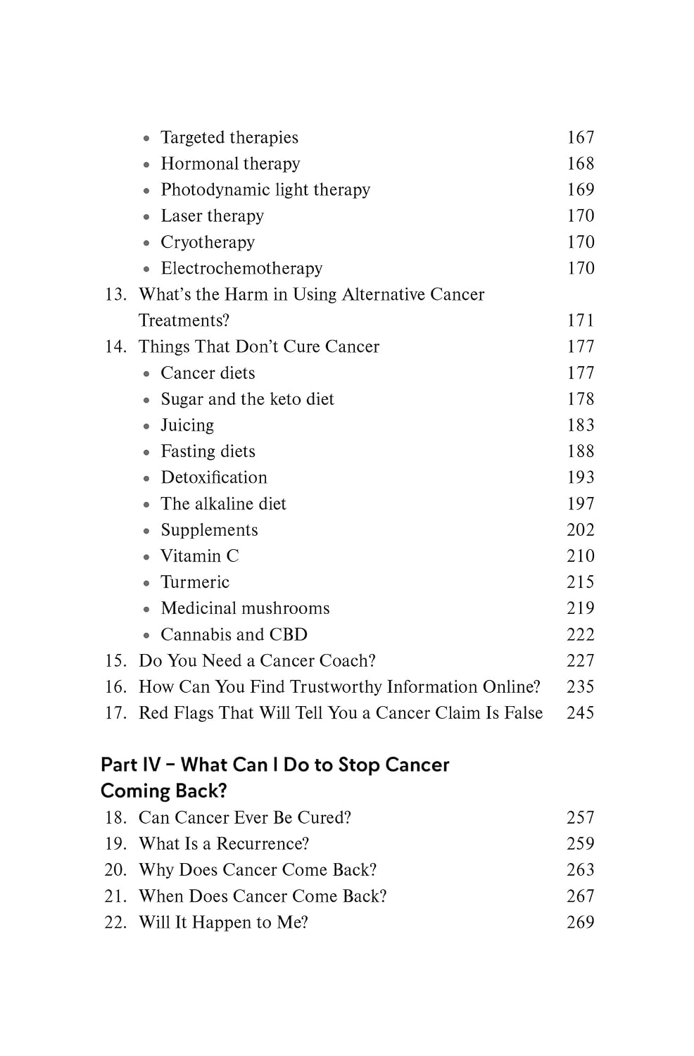 The Cancer Roadmap