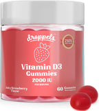 Droppels Vitamina D3 Gominolas 2000 UI – Sabor Fresa – 60 Gominolas
