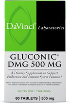 Gluconic DMG 500 mg - Complemento Alimenticio con N,N-Dimetilglicina - 60 Comprimidos Masticables
