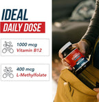 BioActive Vitamin B12 - 1000 mcg con Metilfolato, 3 Formas Coenzimáticas - Vegano, Sin OGM