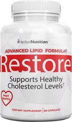 Herbal Nutrition Restore – Apoyo Salud Cardíaca y Colesterol, 60 Cápsulas