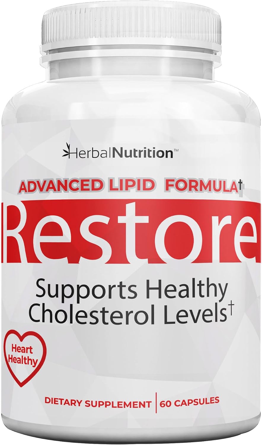 Herbal Nutrition Restore – Apoyo Salud Cardíaca y Colesterol, 60 Cápsulas