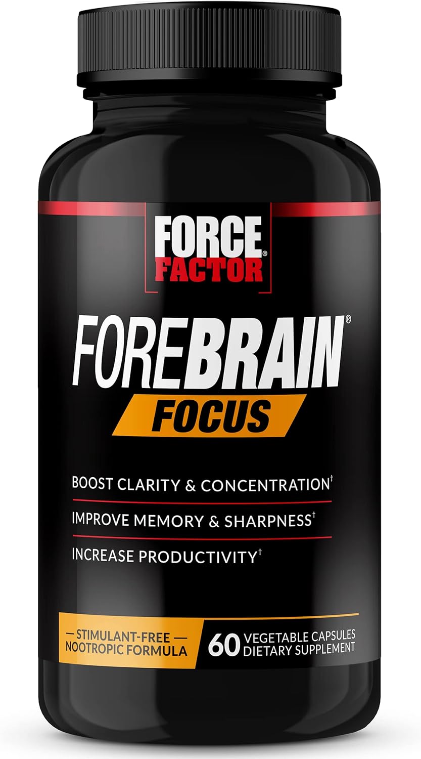 Force Factor Forebrain Focus - Potenciador Cerebral, 60 Cápsulas