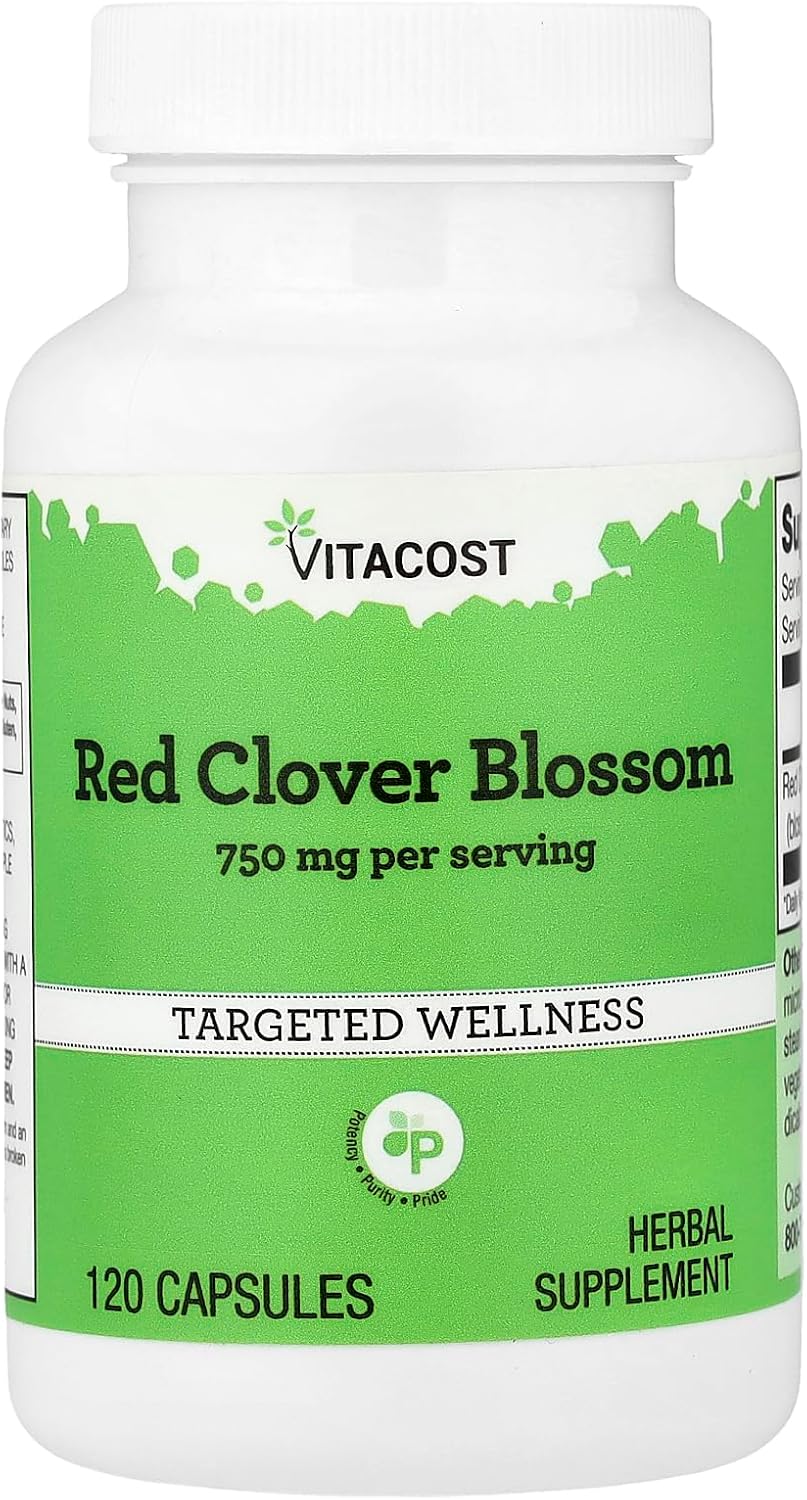 Vitacost Red Clover - 750 mg por serving - 120 Capsules
