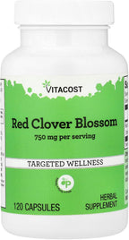 Vitacost Red Clover - 750 mg por serving - 120 Capsules