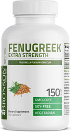 Bronson Fenogreco en Polvo Cápsulas Extra Strength, 150 Cápsulas