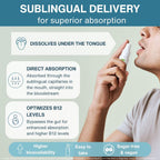 Igennus Triple Complejo de Vitamina B12 5000mcg Spray Sublingual, Metilcobalamina, Adenosilcobalamina e Hidroxocobalamina, 45 Servicios, Vegano