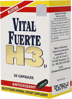 Vital Fuerte H3, Vitaminas y Minerales con Antioxidantes, 30 Cápsulas