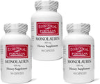 Ecological Formulas Monolaurin 600 mg - 270 Cápsulas (3 Frascos)